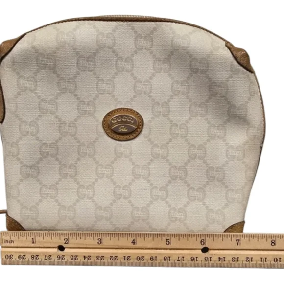 Gucci Plus Vintage Beige and Tan Crossbody Bag GUC with COA - Picture 8 of 11